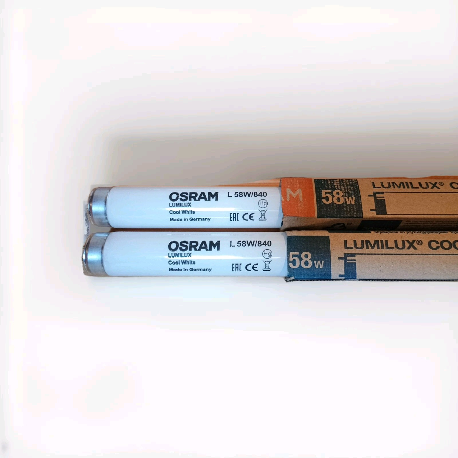 2 Pezzi OSRAM Tubo Neon Ricambio Lumilux T8 58W 840 Cool White