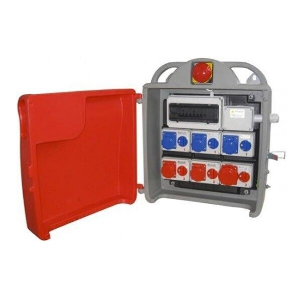 ROSI 3102E Quadro Distribuzione 63A 400V 35Kw | ACS Con 6 Prese Interbloccate