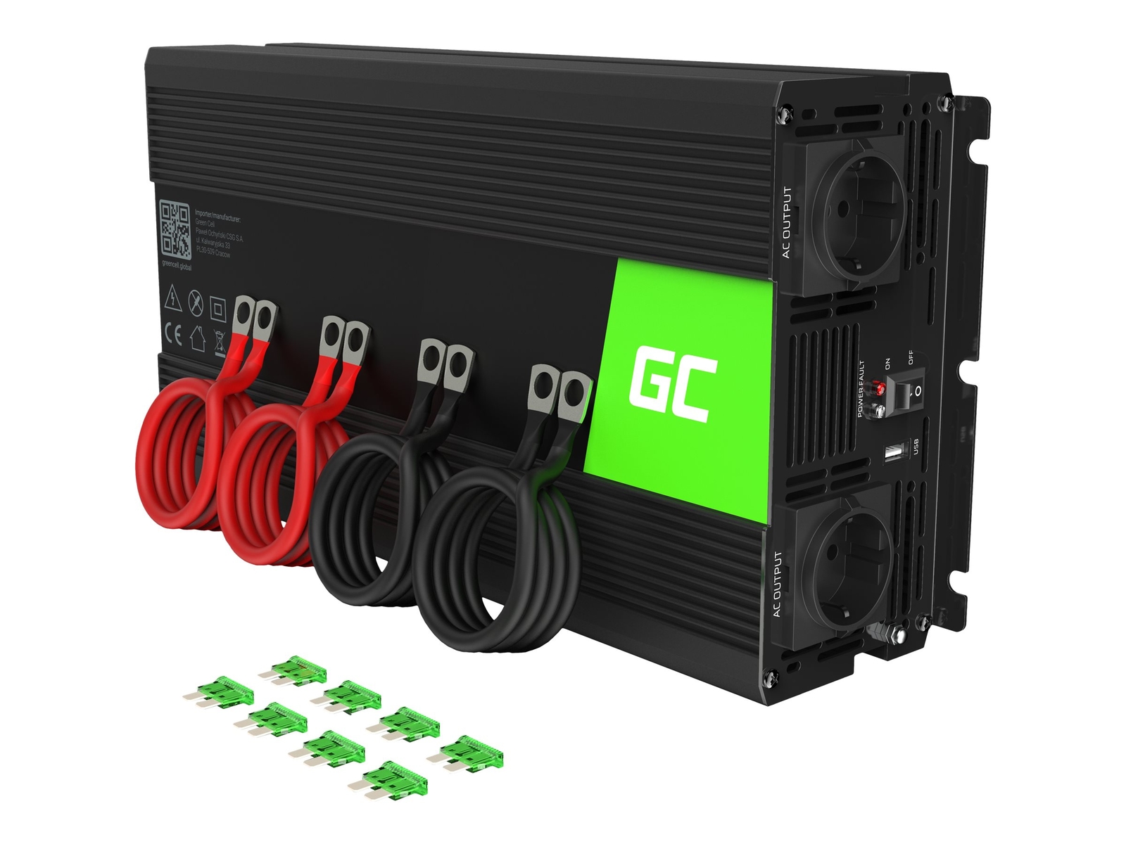 Green Cell INV21 DC to AC power inverter DC 24 V 3000 Watt output INV21