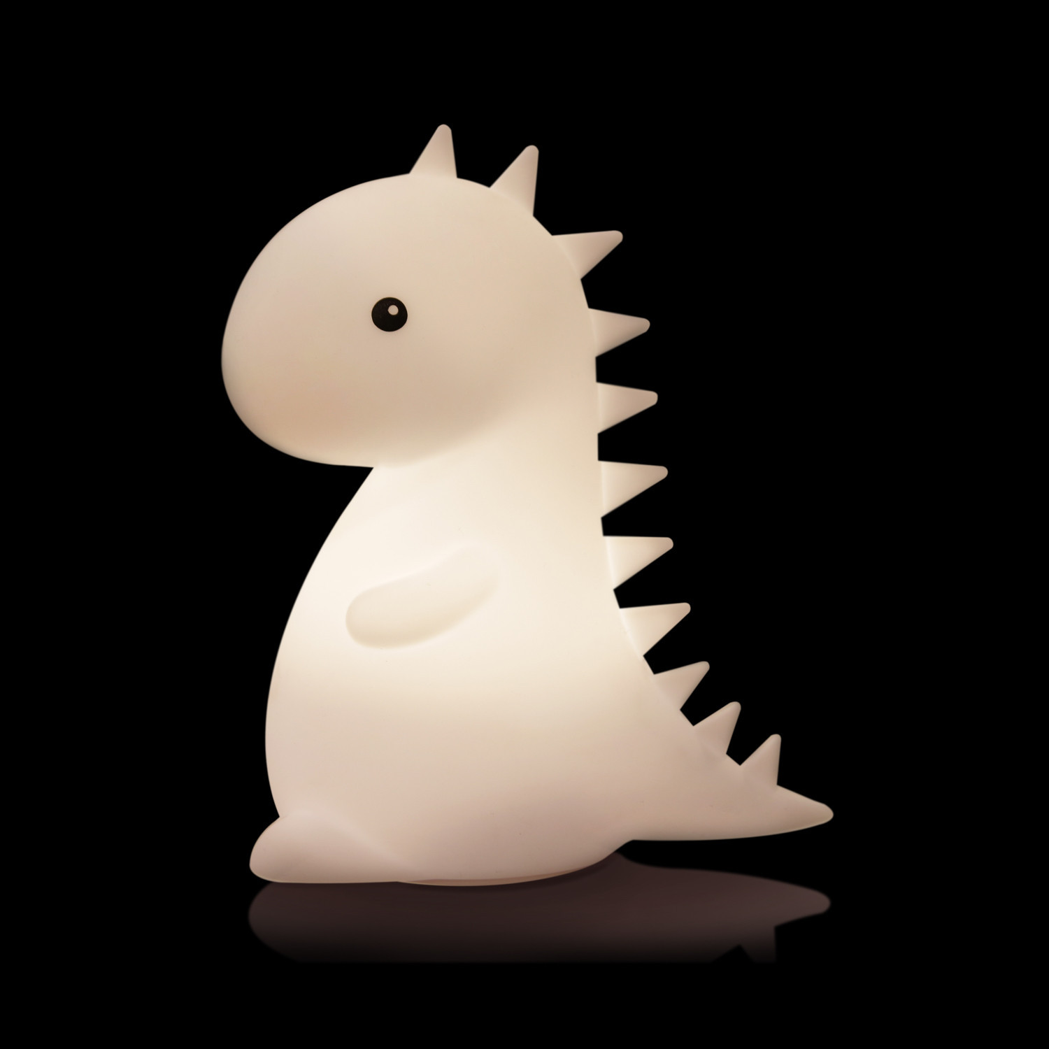 Luce notturna bambini dinosauro LED in silicone bianco