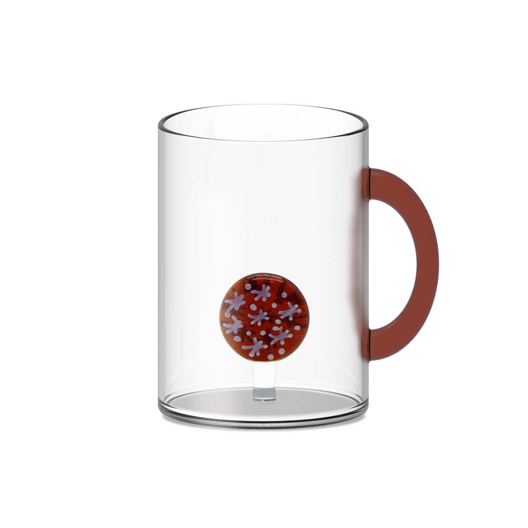 WD LifeStyle WD LifeStyle Tazza Vetro Borosilicato Cc 420 ml Decoro Biscotto