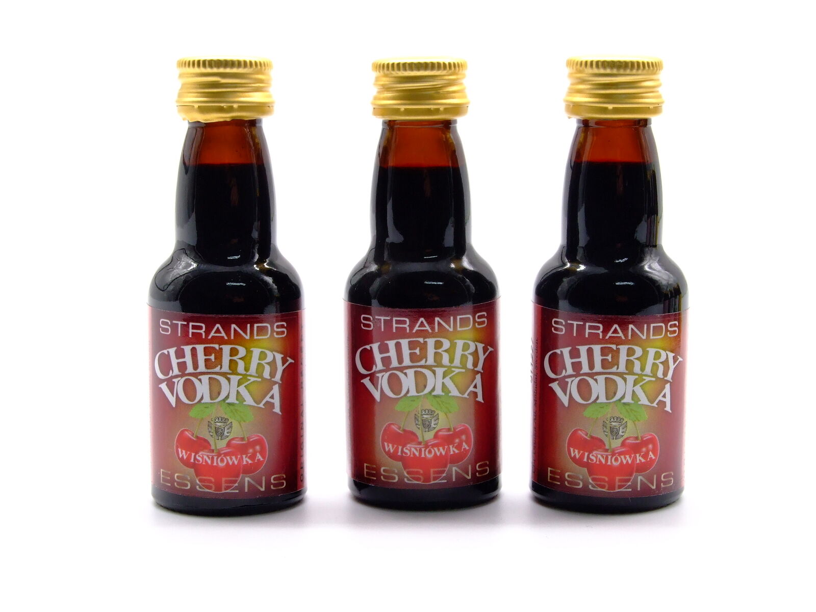 3 x Cherry Vodka 25ml - Senza Alcool, Essenza di Vodka, Aroma per Torta