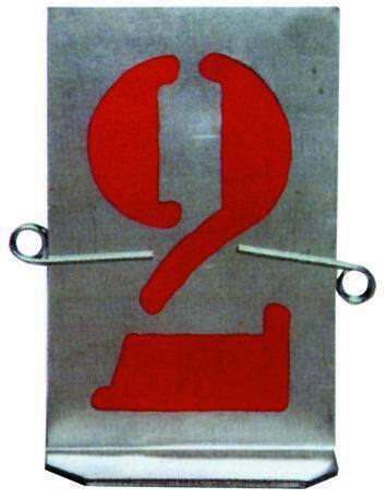 STAMPI/NUMERI LAMIERA ZINCATA  9 NUMERI  ART. 606      80 MM