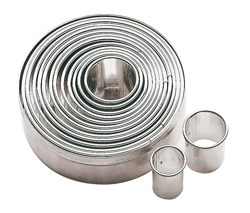 Set 14 Tagliapasta Anello Ø 12 cm Acciaio Inox Sambonet Paderno | Forme Biscott
