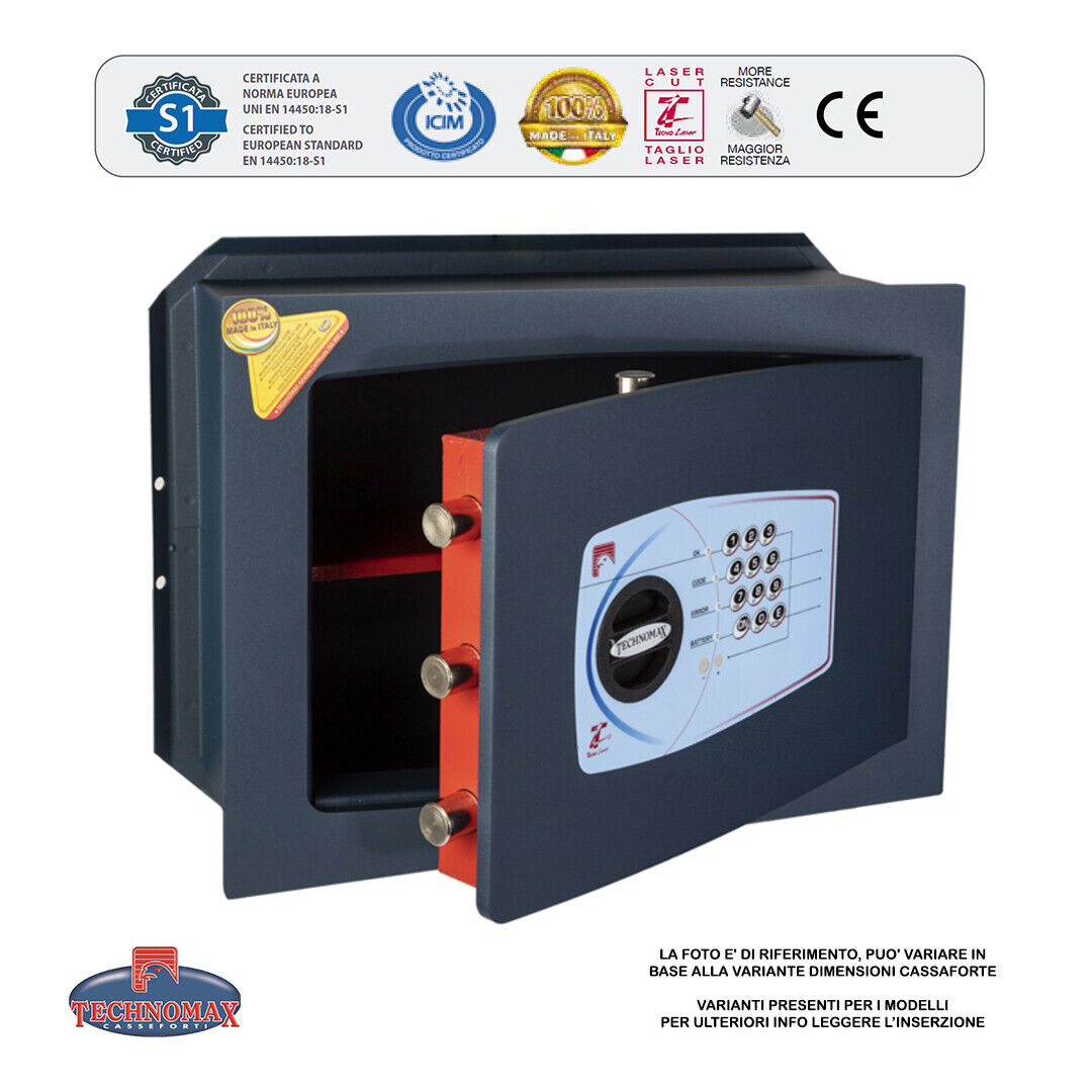 CASSAFORTE GT/4L H.270xL.390xP.240 CON COMBINAZIONE ELETTRONICA DIGITALE TECH...