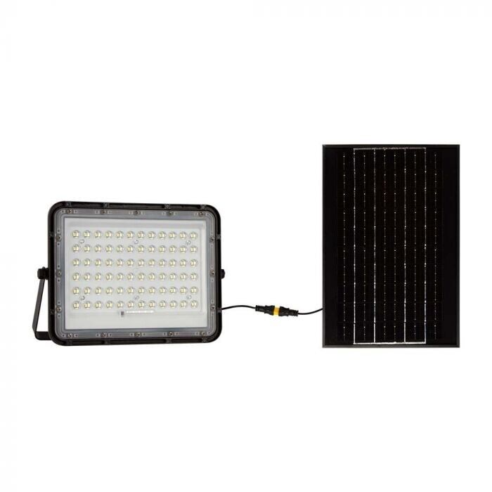 V-TAC VT-120W Faro led nero con pannello solare 15W e telecomando LED Proiettore