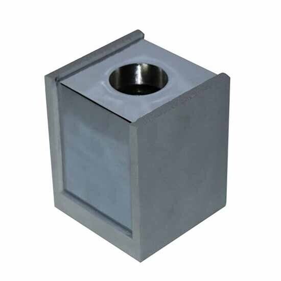 V-TAC VT-860 Portafaretto soffitto quadrato in gesso grigio con bordo metallo cr
