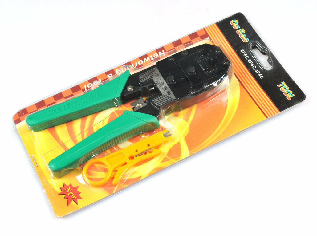 *Zs-   PINZA CRIMPATRICE RJ45 RJ11 RJ12 LAN TELEFONO CON SPELLAFILI