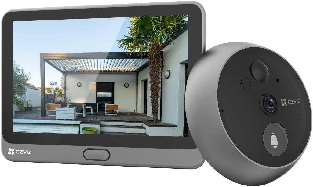 EZVIZ CP4 Spioncino Digitale a Batteria 1080p, Video Senza Fili...