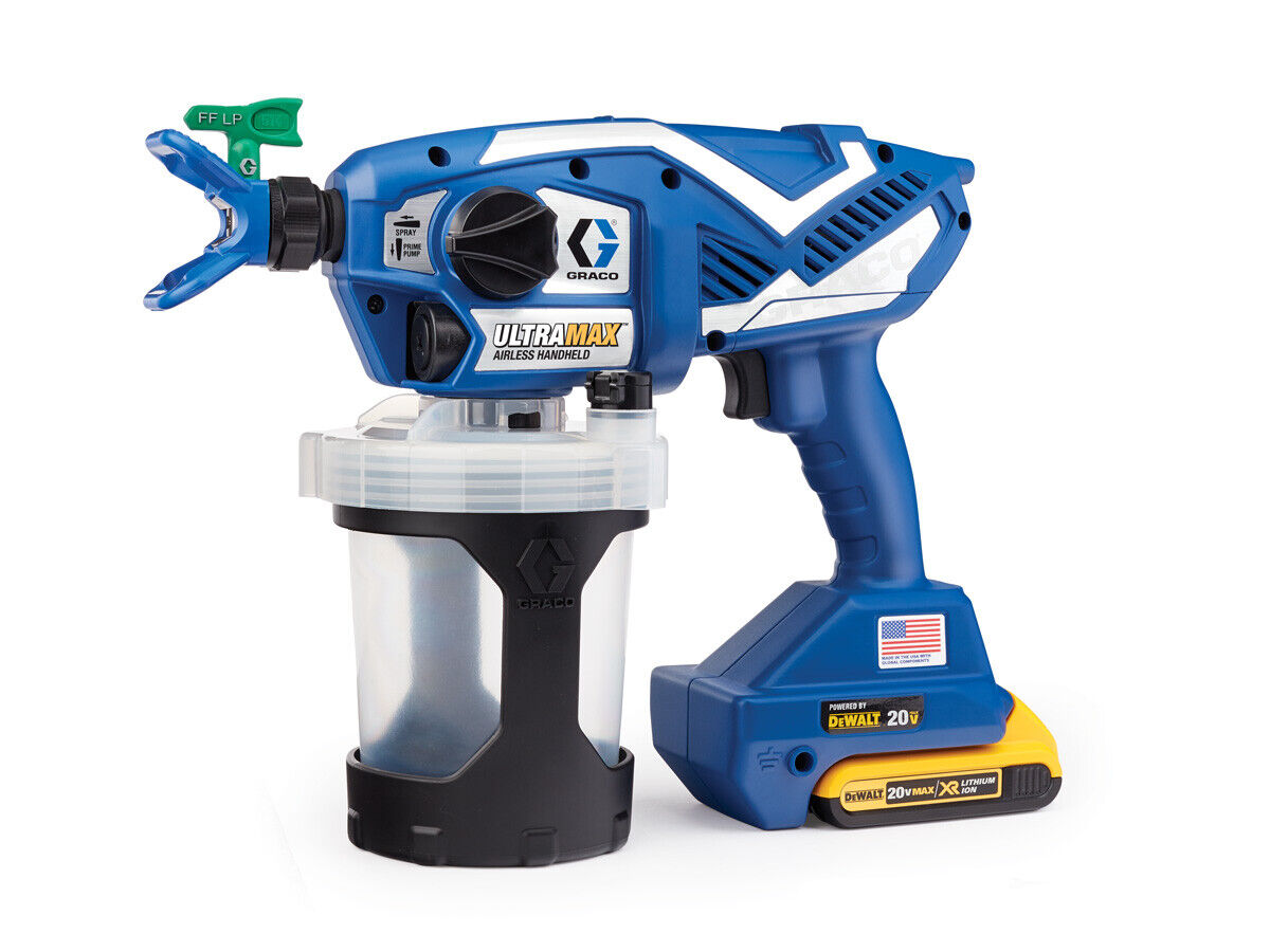 POMPA AIRLESS GRACO ULTRA MAX HANDHELD A BATTERIA IDONEA PER PRODOTTI A SOLVENTE