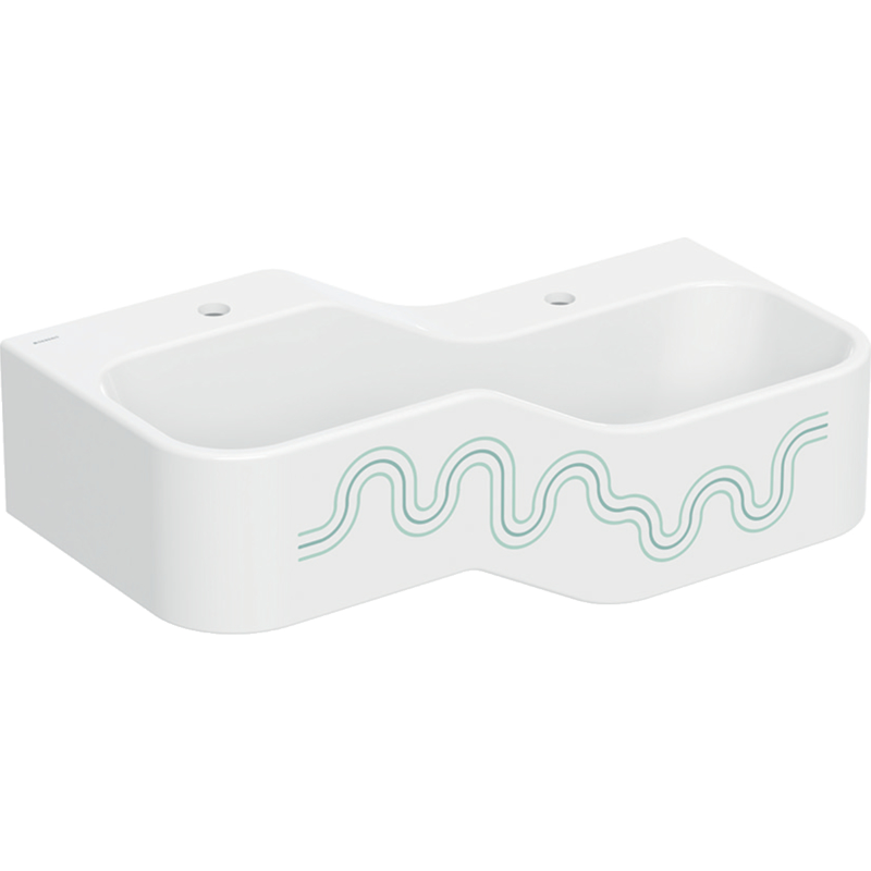 Bambini lavabo basso a destra 90cm 2FR verde