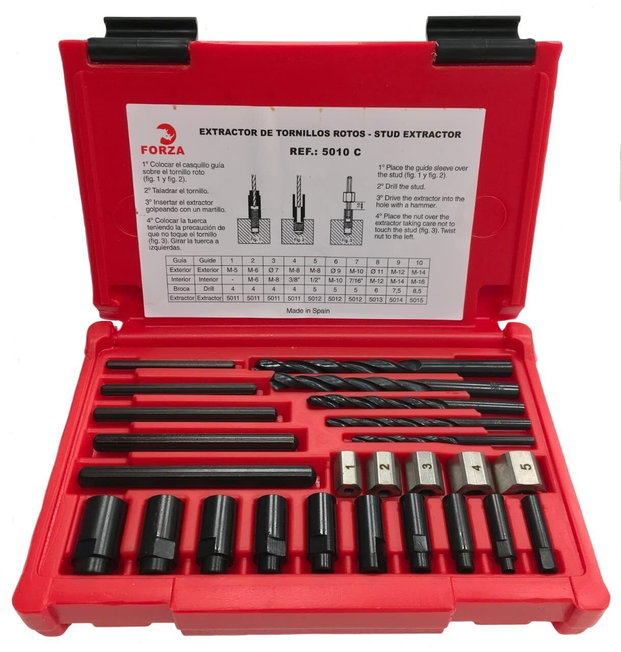 EXTR. TORNILLOS ROTOS + BROCAS - 5010C (m2v)