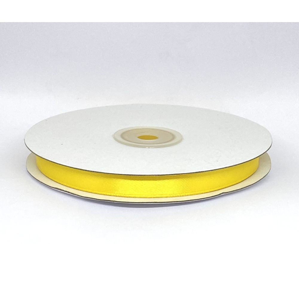 Nastro Doppio raso GIALLO 10 mm x 50 metri 13XQ