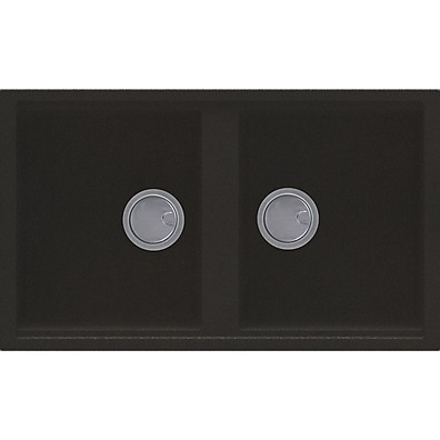 Elleci Lavello 86x51cm 2 Vasche Antracite BEST 450 - LGB45059