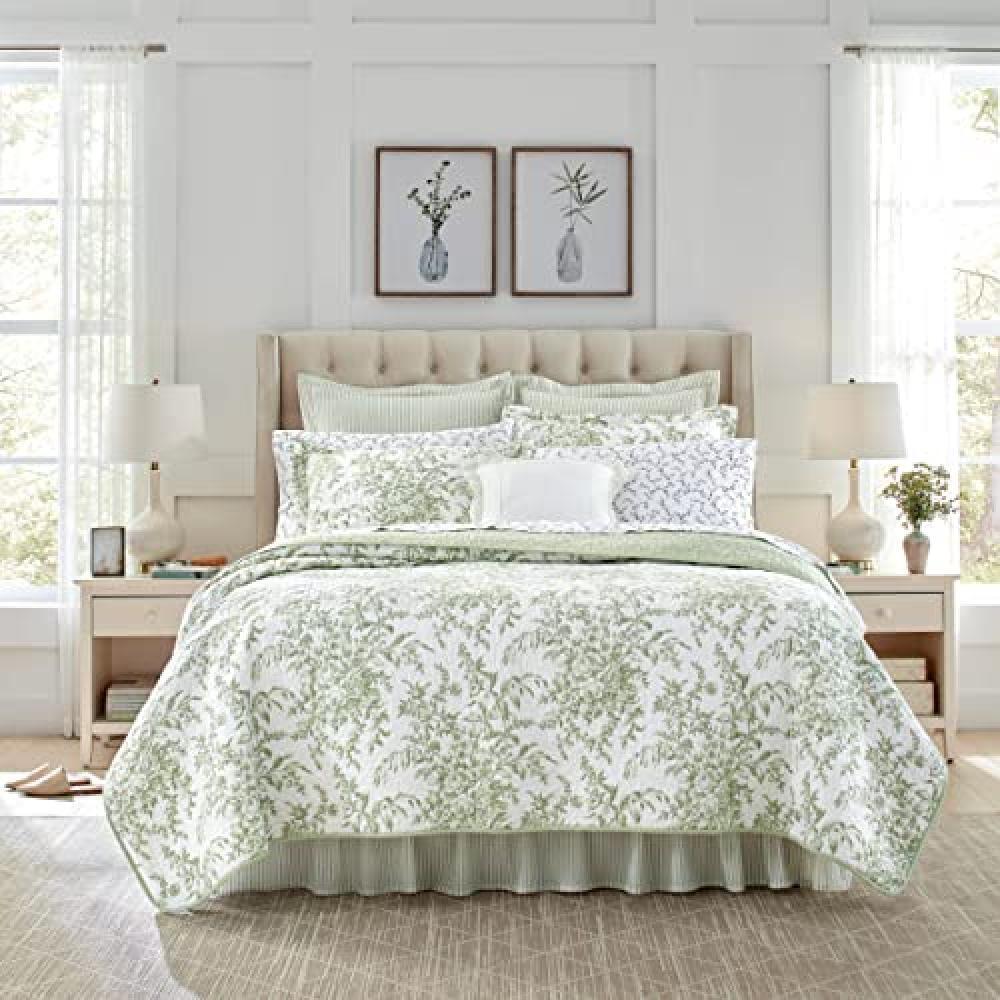 (TG. King) Laura Ashley Home Biancheria da letto reversibile in cotone con feder