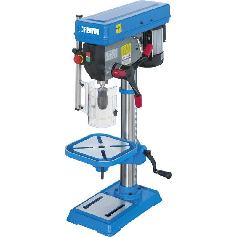 TRAPANO A COLONNA DA BANCO CON TRASMISSIONE A CINGHIA 750W FERVI 0750CM3
