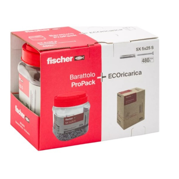 BARATTOLO+ECORICARICA 480 TASSELLI SX5 S con VITE -OFFERTA-