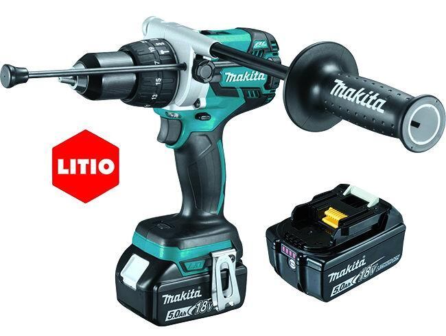 TRAPANO MAKITA BATTERIA DHP481RTJ 18V5AH BRH LI-PERC 2B