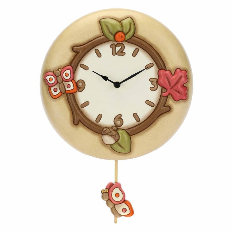 Orologio da parete Thun farfalla e ghianda