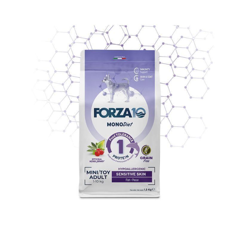 Forza 10 dog mono diet adult sensitive skin pesce mini 1,5kg