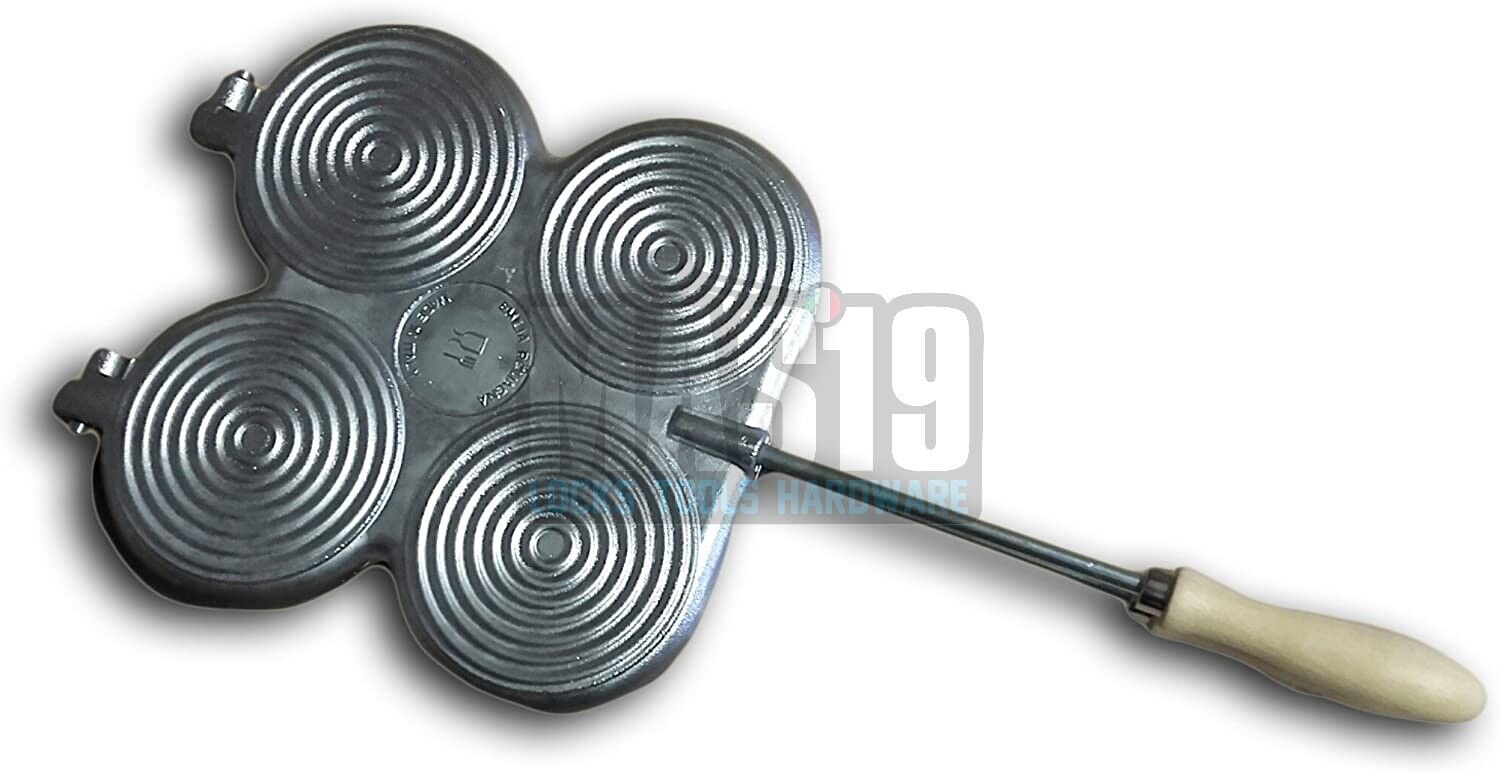 TIGELLIERA TEGLIA X TIGELLE  4 POSTI D.108 MANICO LEGNO ELETTROCENTER ART.378