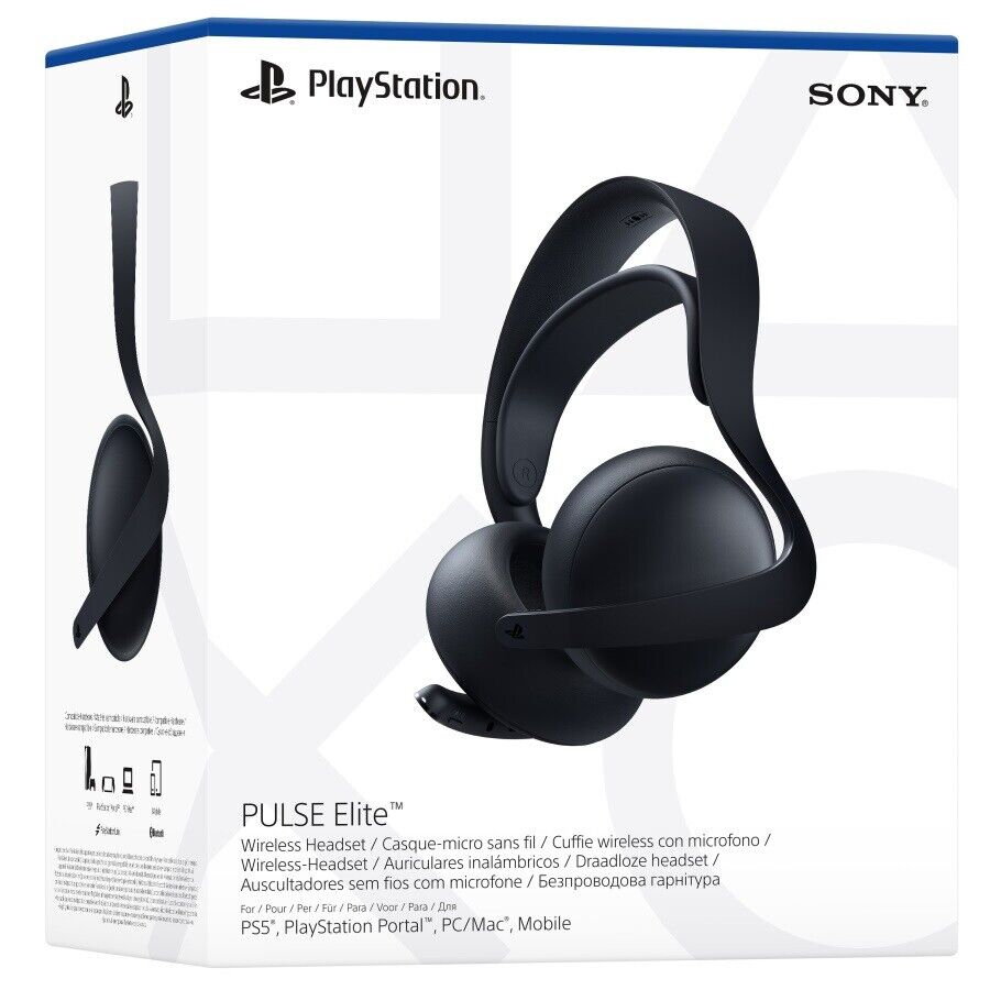 SONY PULSE ELITE PLAYSTATION 5 CUFFIE WIRELESS + MICROFONO PS5 (MIDNIGHT BLACK)