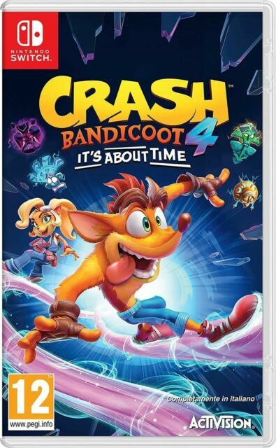 CRASH BANDICOOT 4 - IT'S ABOUT TIME NINTENDO SWITCH VIDEOGIOCO ITALIANO NUOVO