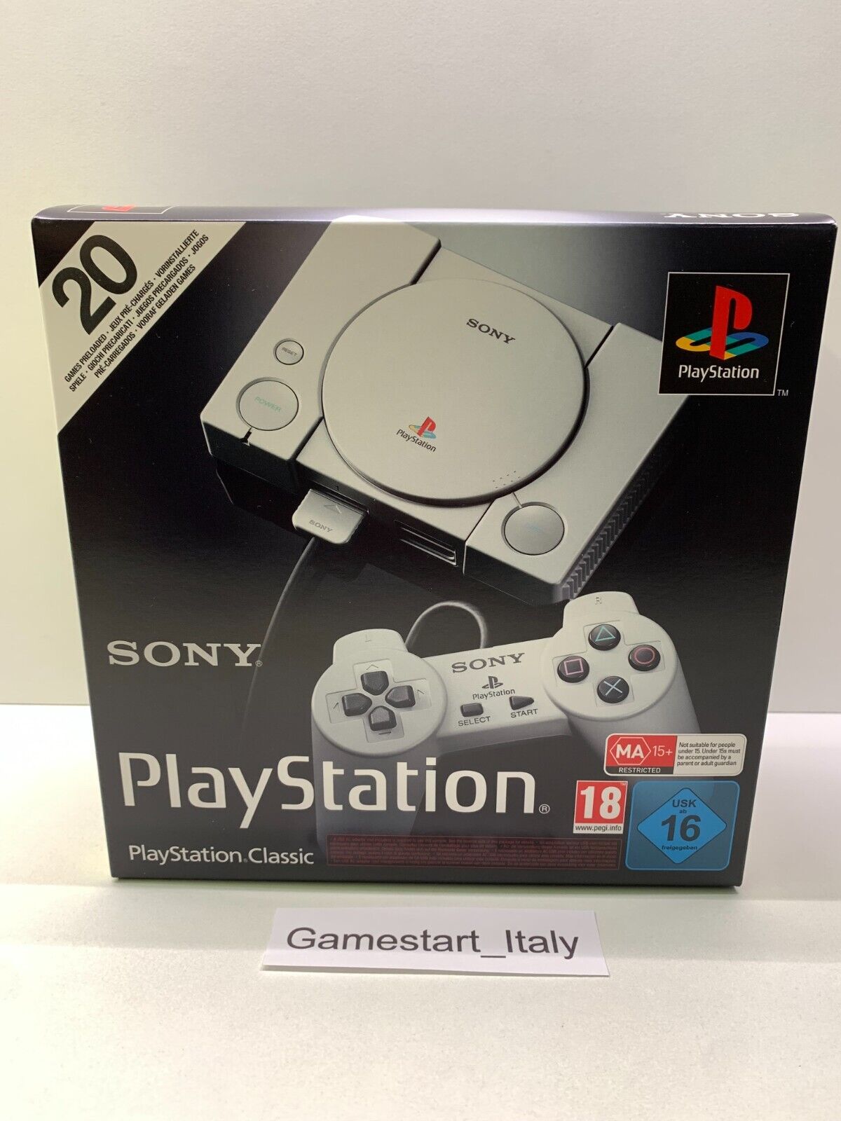CONSOLE PLAYSTATION CLASSIC - 20 GAMES PLAYSTATION MINI NEW SEALED PAL PS1 MINI