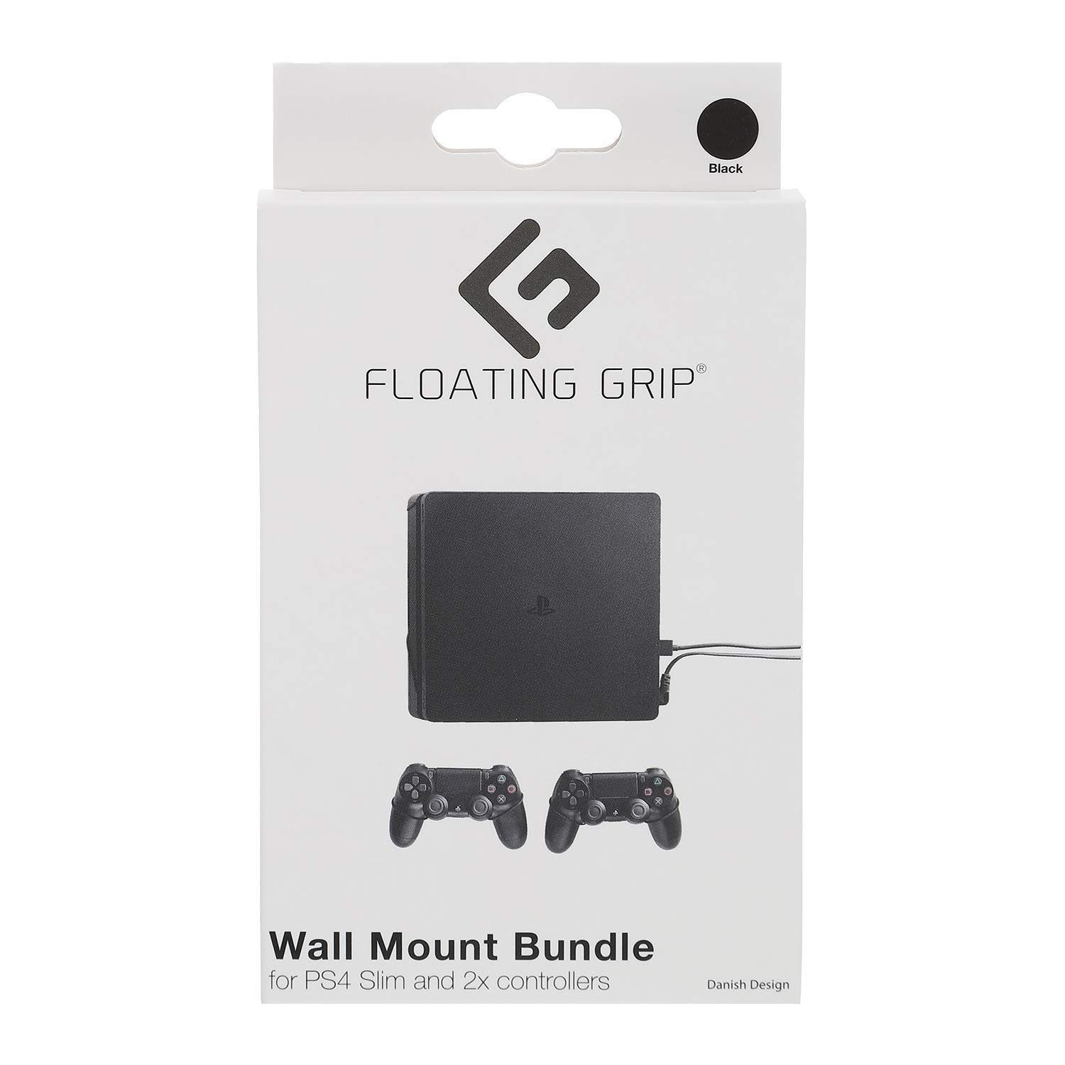FLOATING GRIP® Wall Mounts for 1x PlayStation 4 Slim (PS4 Slim)  (PlayStation 4)