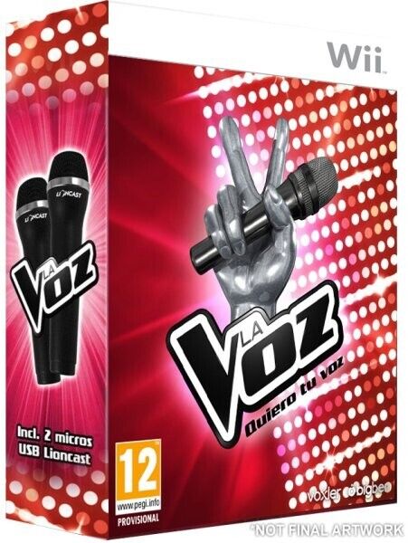 La Voz Quiero Tu Voz + 2 Microfonos (Wii U) Juego para Nintendo Wii [PAL ES]