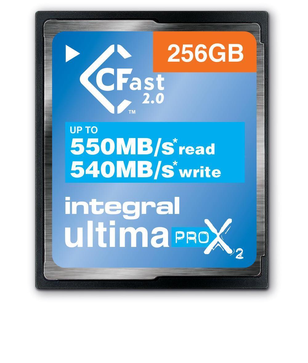 Integral 256GB ULTIMAPRO X2 CFAST 2.0 (256GB CFAST CARD 2.0 UP TO READ 550MB/s W