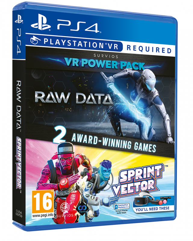 Raw Data Sprint Vector Survios VR Power Pack Juego para PlayStation 4, PS4
