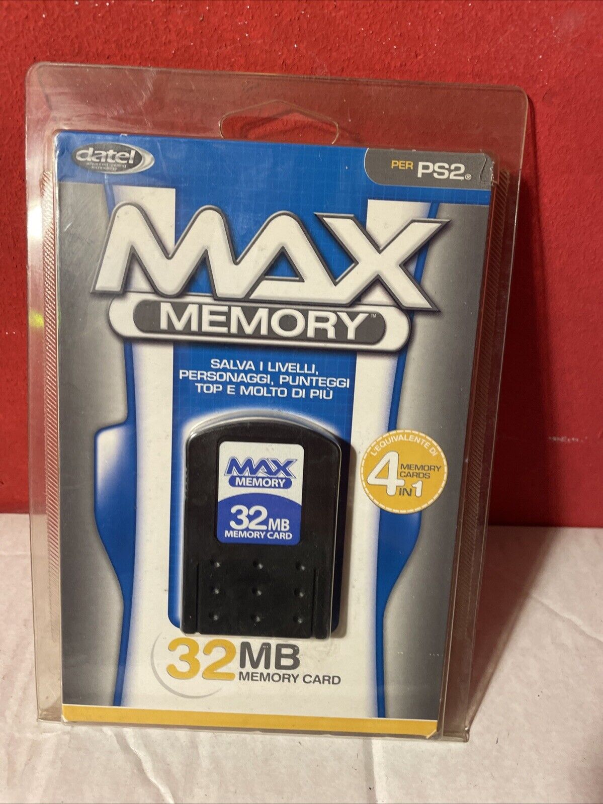 PLAYSTATION 2 MEMORY CARD PS2 32MB ORIGINALE SONY