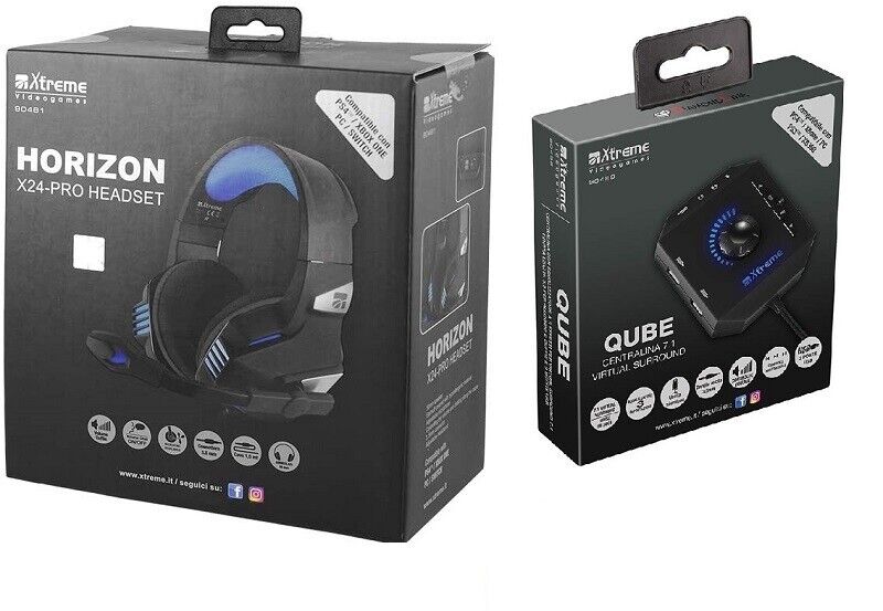 CUFFIA GAMING FUSION HEADSET + SOUND BOX 7.1 VIRTUAL SURROUND - BUNDLE