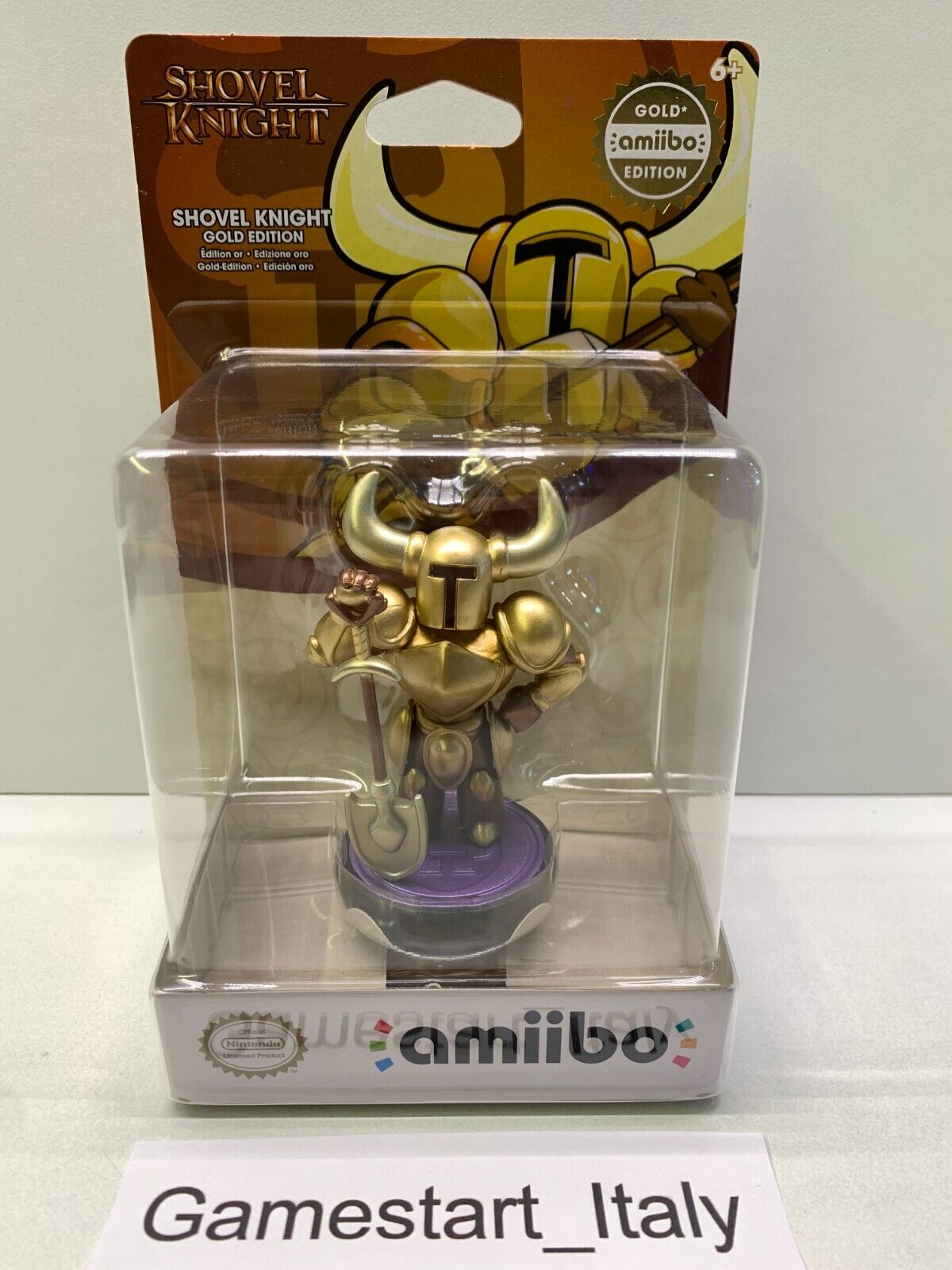 NINTENDO AMIIBO SHOVEL KNIGHT GOLD EDITION - NUOVO SIGILLATO - NEW SEALED