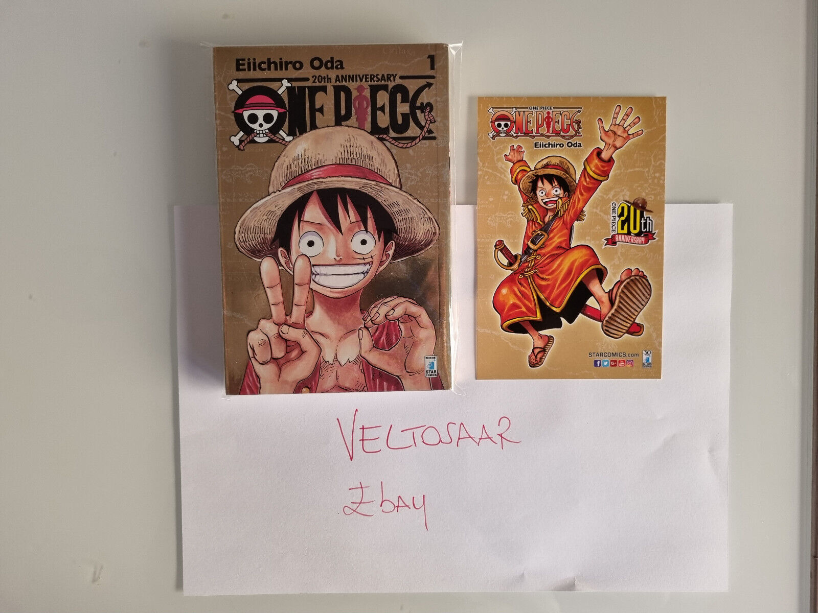 One Piece 1 - Limited Edition Lucca - 20th Anniversary - GOLD + Cartolina NUOVO