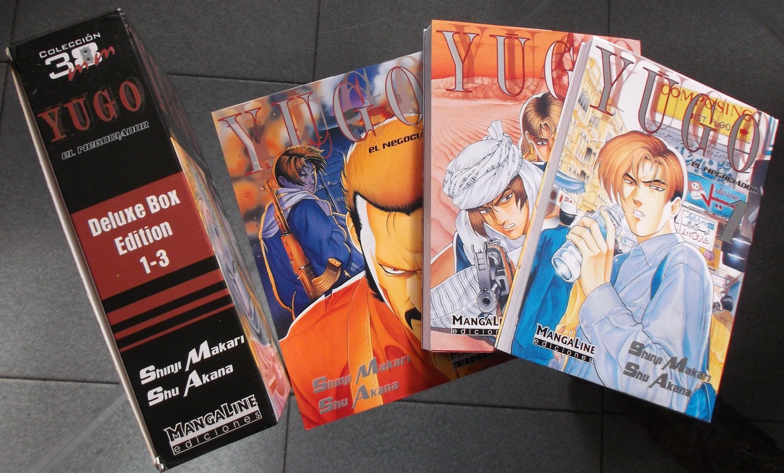 YUGO EL NEGOCIADOR - DELUXE BOX EDITION  N. 1-2-3  lingua spagnola MANGA - NUOVO