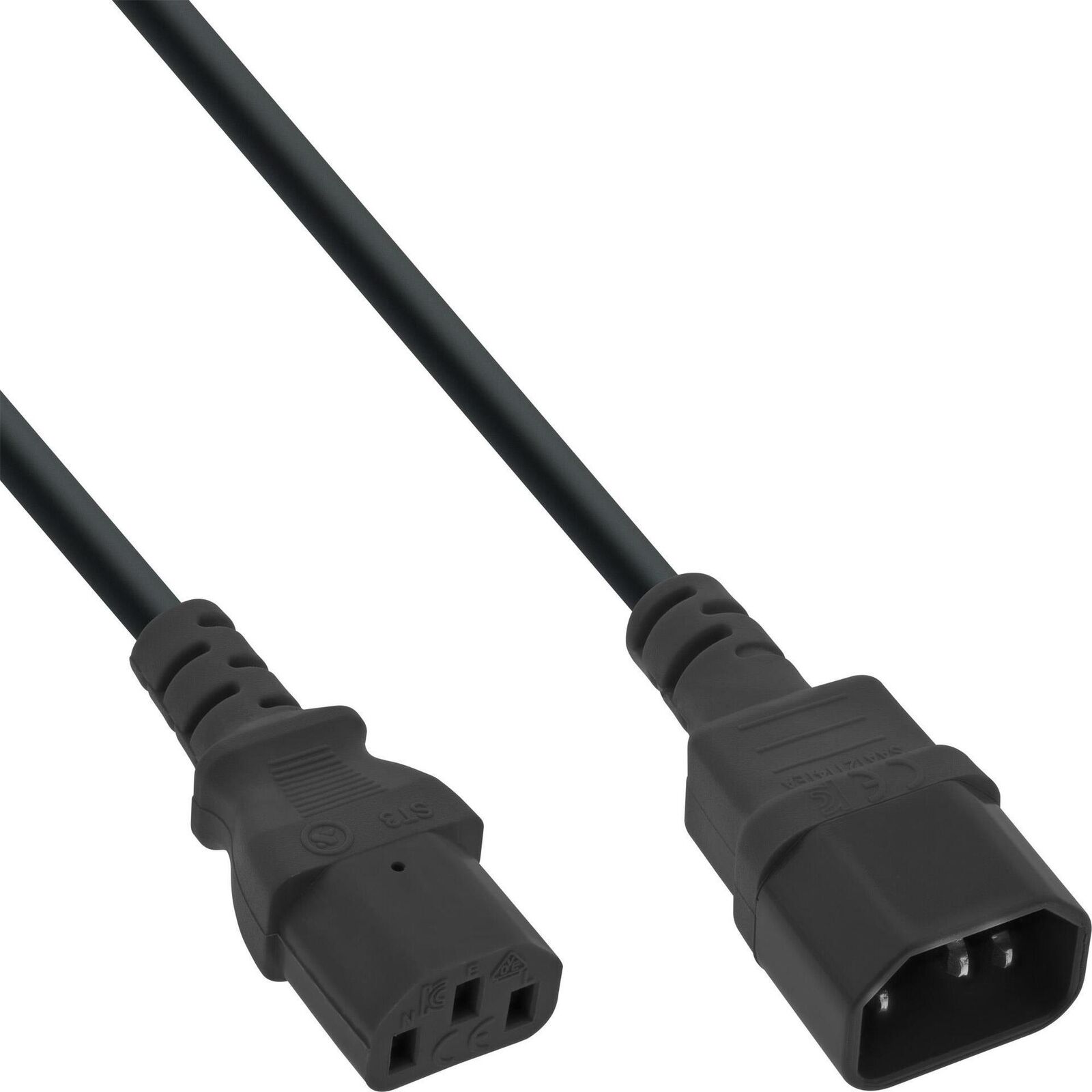 INLINE - Cavo di prolunga per alimentazione - IEC 60320 C13 a IEC 60320 C14 - 75