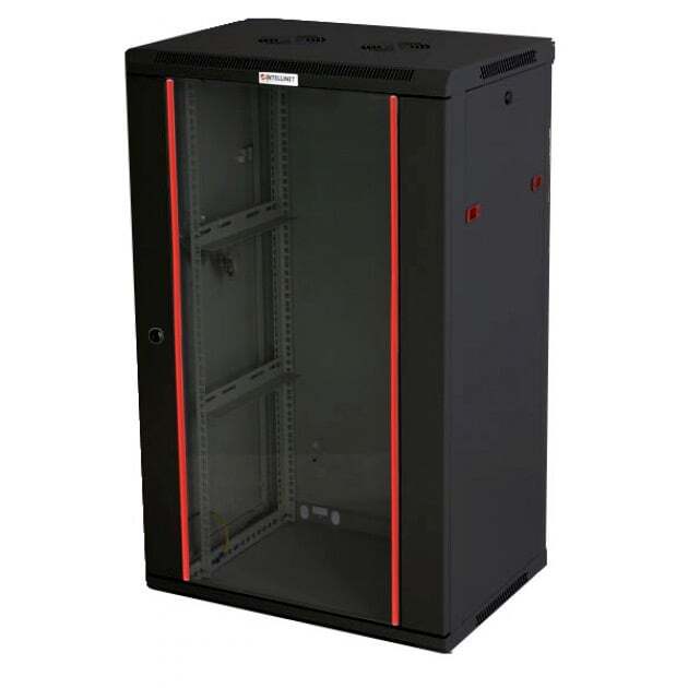 Intellinet Armadio Rack 19'' a muro 20 unit&agrave; sezione unica prof. 600mm Ne
