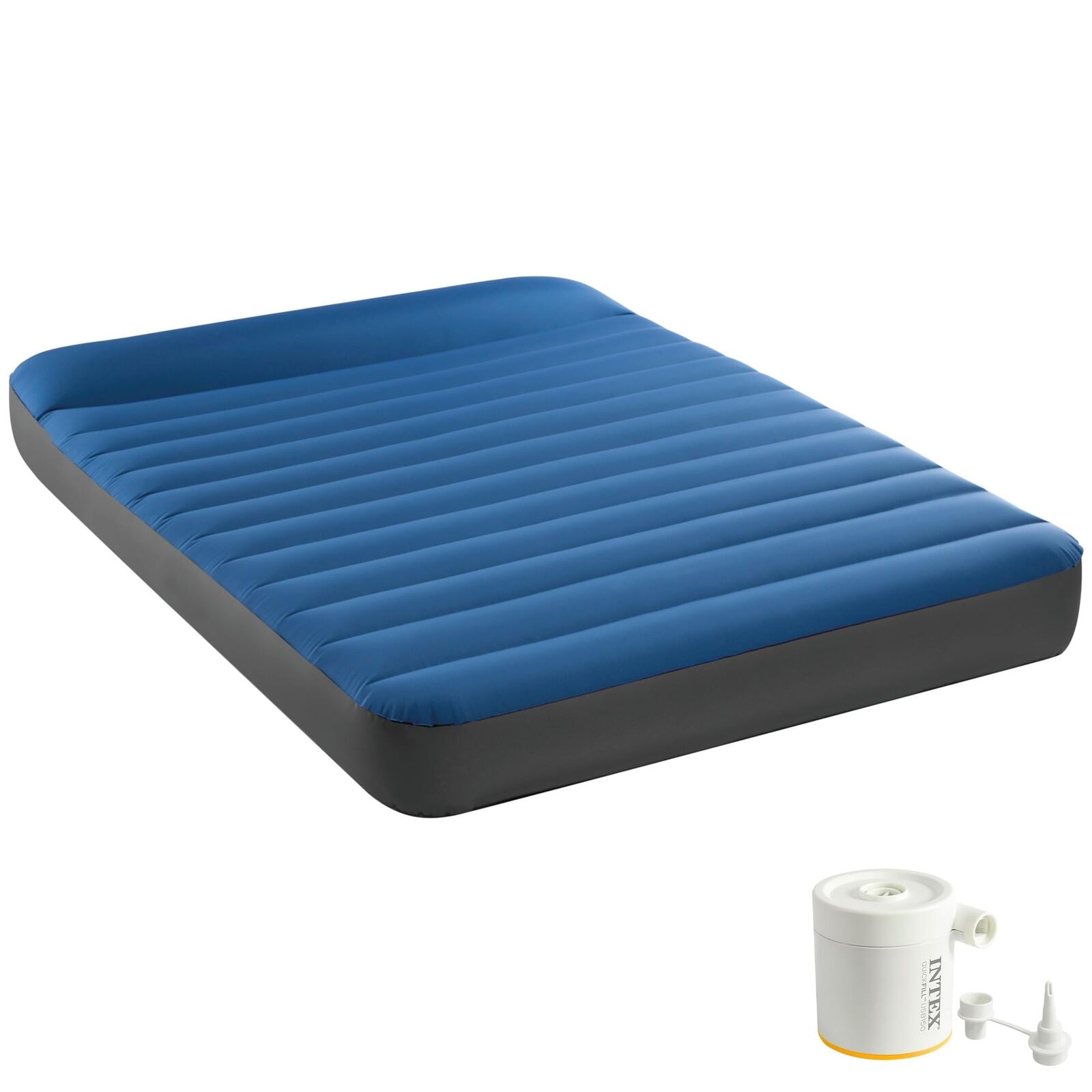 Intex Full Dura-Beam Premaire Camping Mattress w/ USB150, Inflated Size: (H9J)