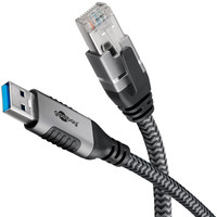 Goobay Ethernet-Kabel USB-A 3.0 auf RJ45 1.5 m Cable Digital Network 70497