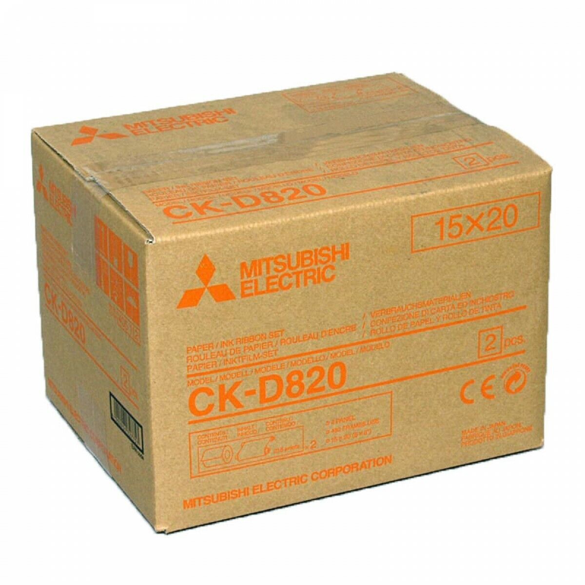 Mitsubishi Electric CK-D820 Carta + Ribbon per 860 Stampe 10x15 o 430 15x20