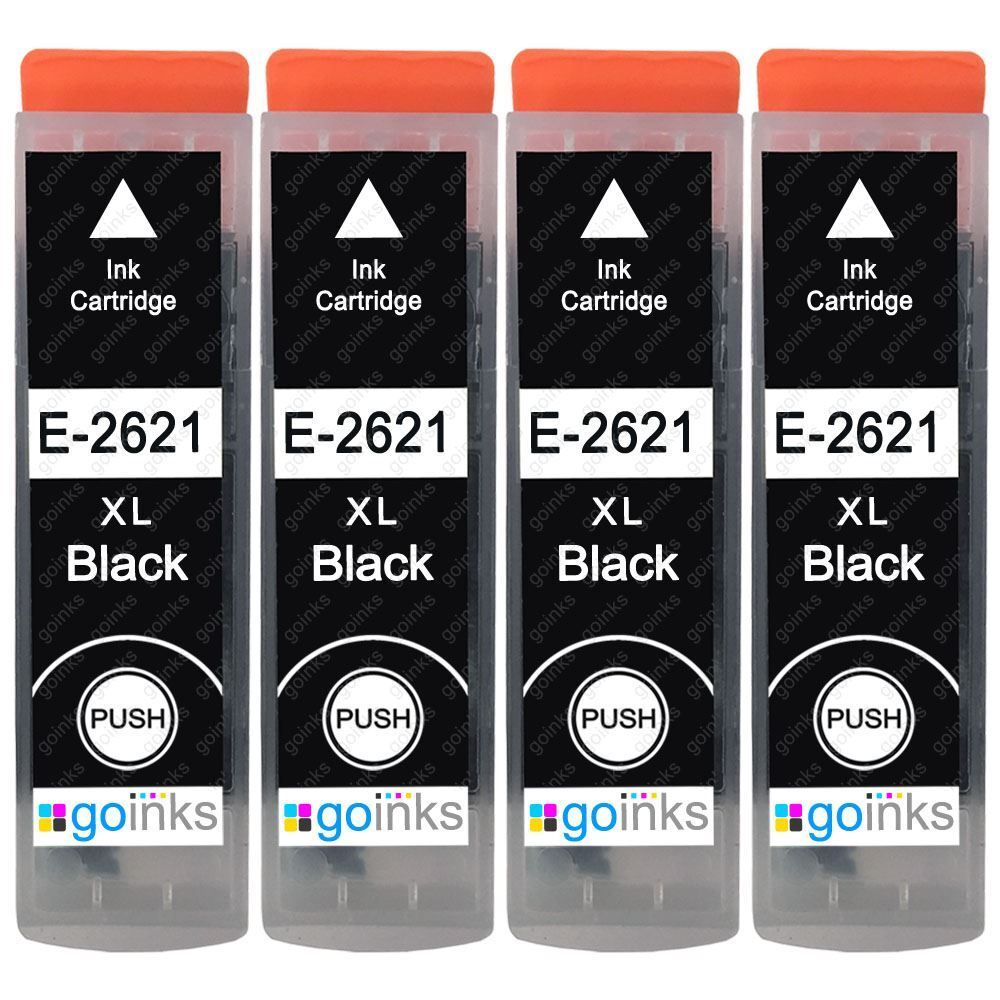 4 Nero Cartucce d'inchiostro per Epson Expression XP-625 XP-700 XP-800 XP-810