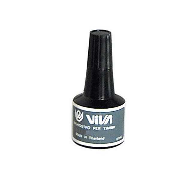 Inchiostro per Timbri a Base Olio Viva - 30 ml - 360N-Black (Nero)