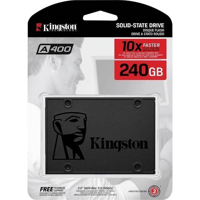 HARD DISK KINGSTON SA400S37/240G SSD A400 240GB SATA3 2,5 R/W 500/350 MBS/S