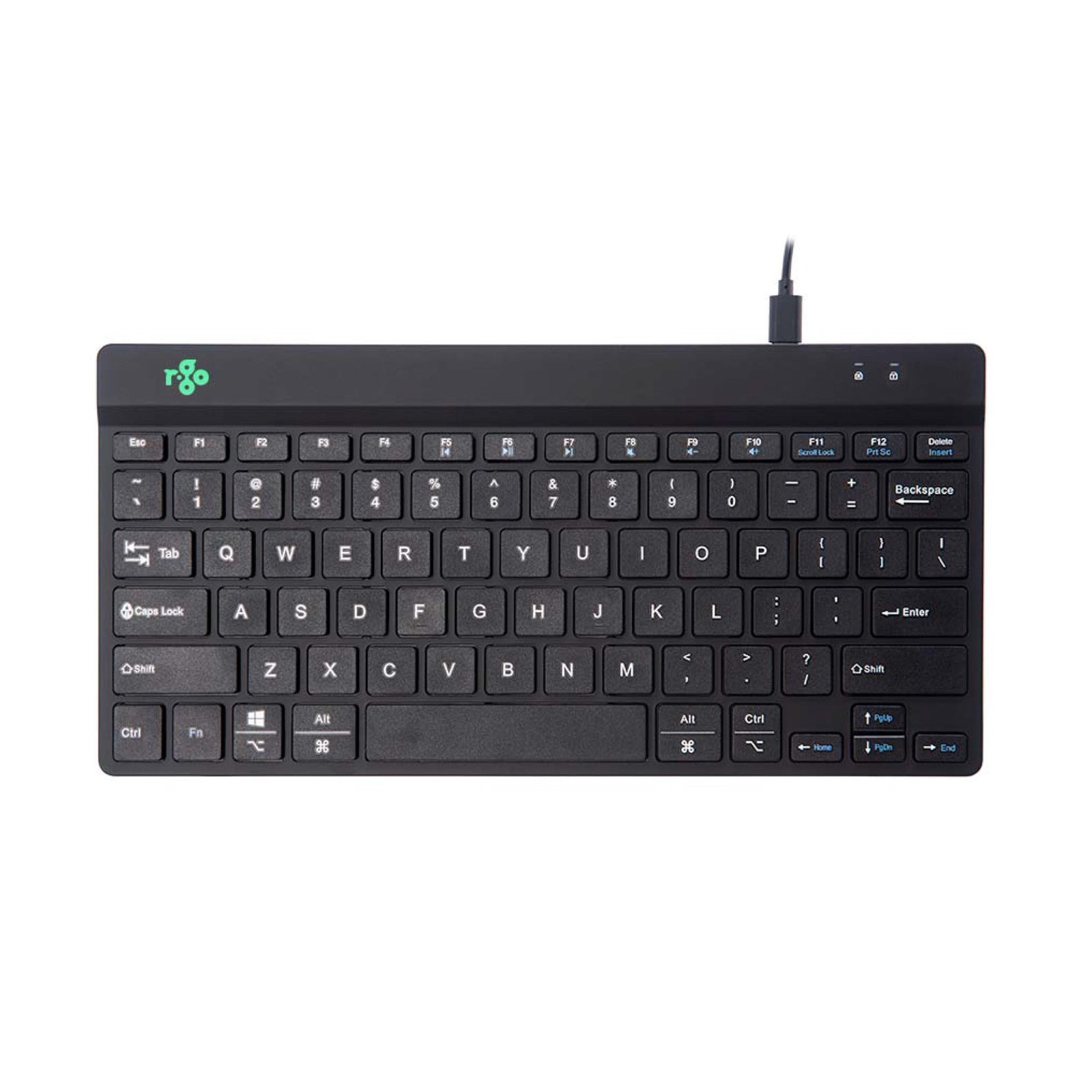 R-Go Tools R-Go Compact Break keyboard, With pause indicator, Ergonomic Flat des
