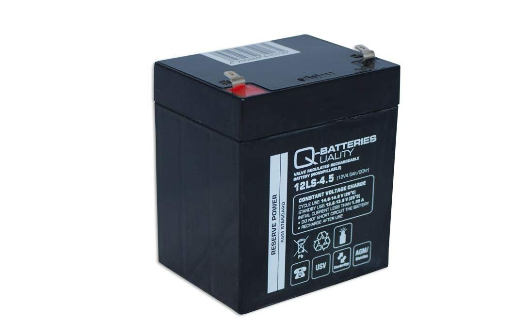 Q-Batteries Batteria 12LS-4.5 12V 4,5Ah piombo/AGM VRLA (b9K)