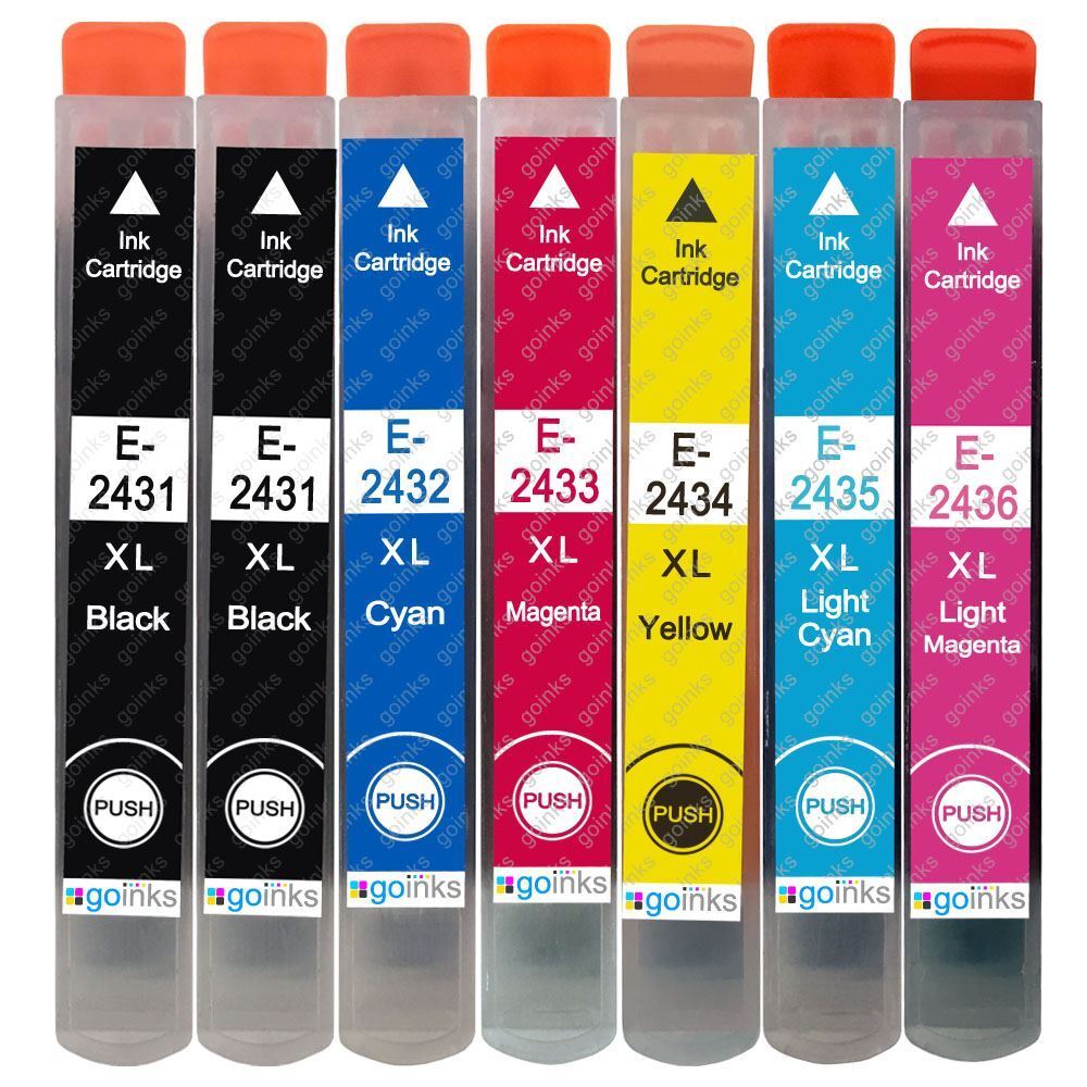 7 Cartucce d'inchiostro per Epson Expression Photo XP-55 XP-760 XP-860 XP-960
