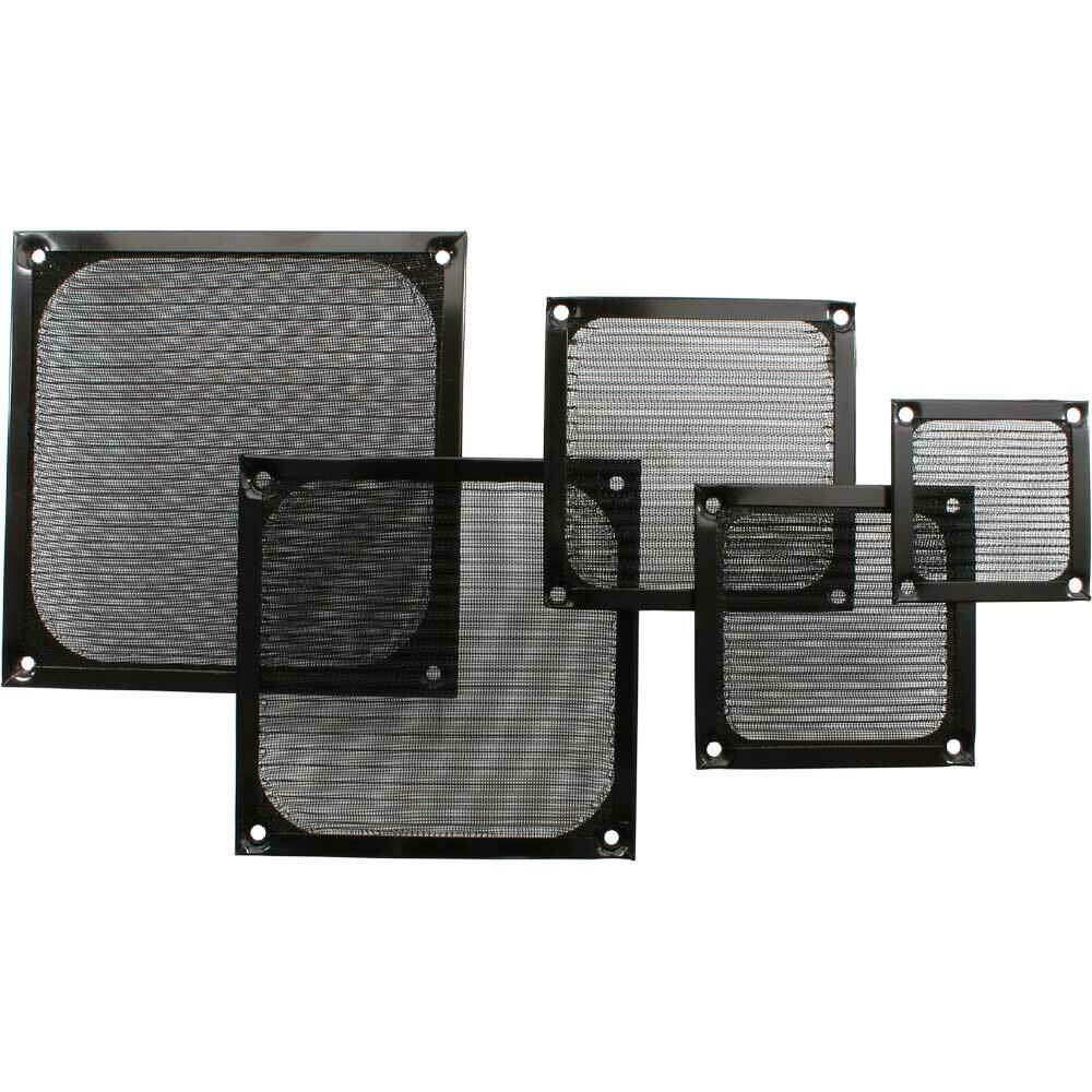 INL InLine® Griglia ventola con filtro in alluminio, 120x120mm, nera