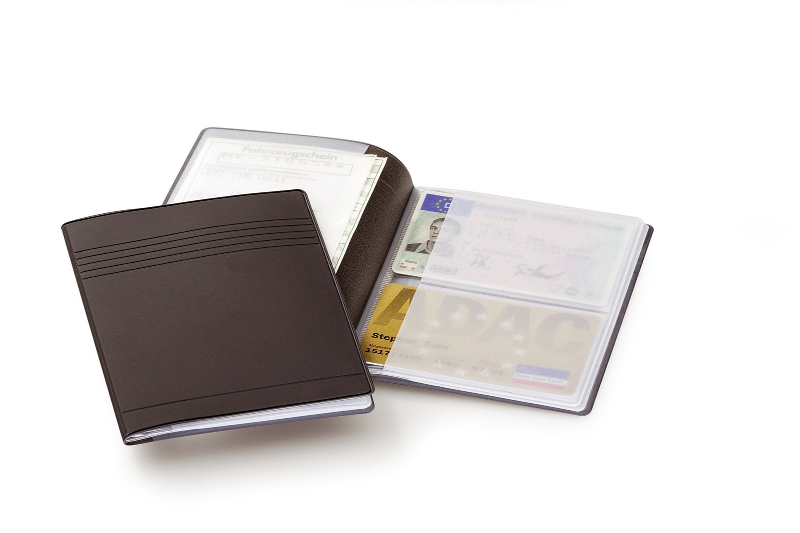 Durable ID & Credit Card Case for 4 Cards 54 x 85 mm and 4 ID Cards 80x115 mm -